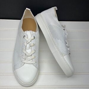 Banana Republic White Perforated Sneakers Size 11